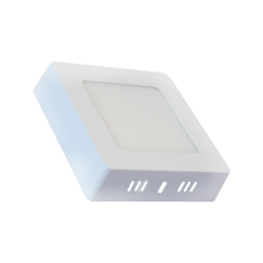 Panel LED SMD  cuadrado sobreponer blanco 6W 6000°K Luz día