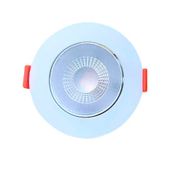 Ojo de buey LED redondo de incrusta 5W 6000°K Luz día.