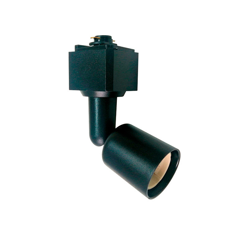 Lámpara LED tipo Spot para riel 2 vías negro. Lámpara LED tipo Spot para riel 2 vías negro.