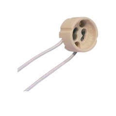 Portalámpara GU10 con cable 10cm.