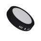 Panel LED SMD redondo de sobreponer negro 18W 3000K Luz cálida. Panel LED SMD redondo de sobreponer negro 18W 3000K Luz cálida.