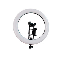 Lámpara aro de luz LED con trípode y 1 soporte para celular 10W 3000K - 4000K  - 6000K.
