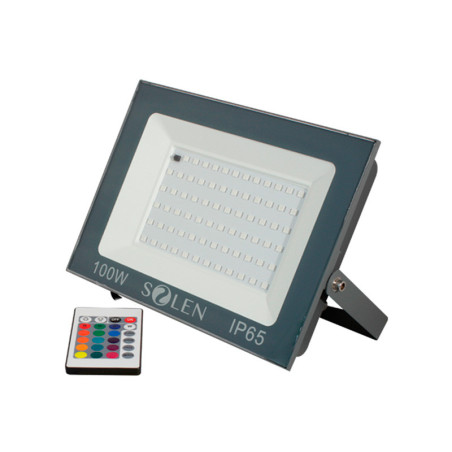 RFL701 - REFLECTOR LED ultraplano 100W RGB gris.