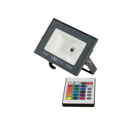 RFL701 - REFLECTOR LED ultraplano 10W RGB gris.