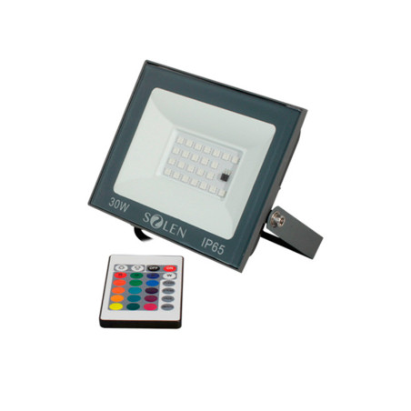 RFL701 - REFLECTOR LED ultraplano 30W RGB gris.