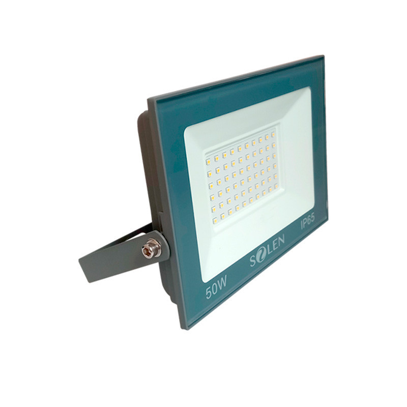 Reflector LED ultraplano 50W Luz cálida.