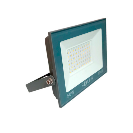 Reflector LED ultraplano 50W Luz cálida.