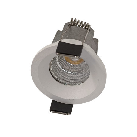 Luminaria LED tipo downlight redonda blanca 5W 6000°K Luz día.