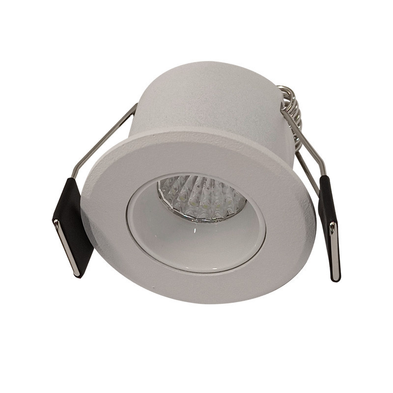 Luminaria LED tipo downlight redonda 3W 6000K Luz día.