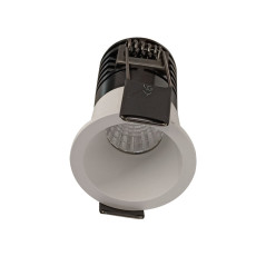 Luminaria LED COB tipo downlight redonda 3W 3000°K Luz cálida.