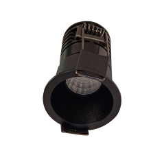 Luminaria LED COB tipo downlight redonda 3W 3000°K Luz cálida.