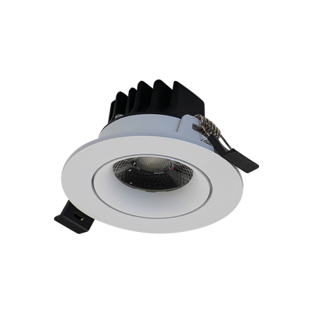 Ojo de buey LED redondo de incrustar 7W 6000°K color blanco.