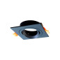 Downlig cuadrada semi recesada GU10 negro (Sin bombilla). Downlig cuadrada semi recesada GU10 negro (Sin bombilla).