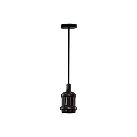 Portalámpara vintage en color negro perla 01