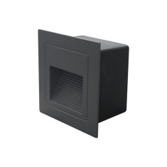 Aplique pared de incrustar 4.5W Luz cálida.