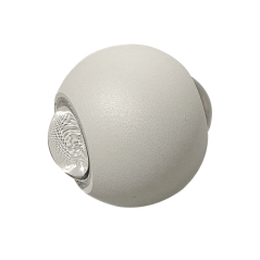 Aplique LED de sobreponer esférico2W Luz cálida 02