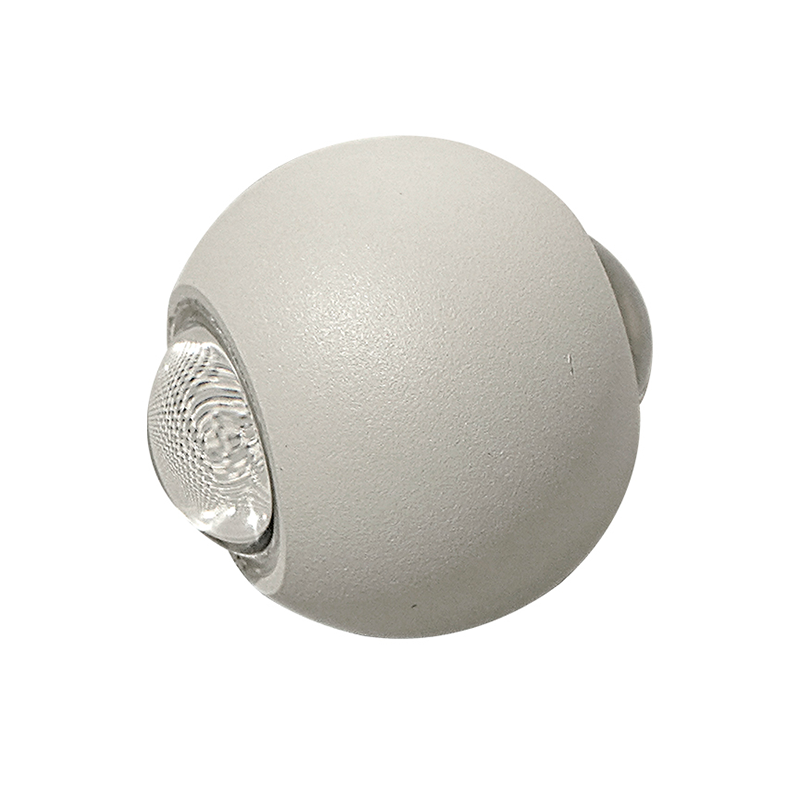 Aplique LED de sobreponer esférico2W Luz cálida. Aplique LED de sobreponer esférico2W Luz cálida.