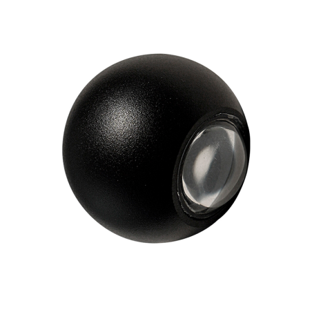 Aplique LED de sobreponer esférico 2W Luz cálida.