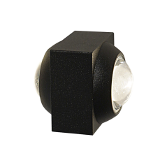 Aplique LED de sobreponer cuadrado 2W Luz cálida.