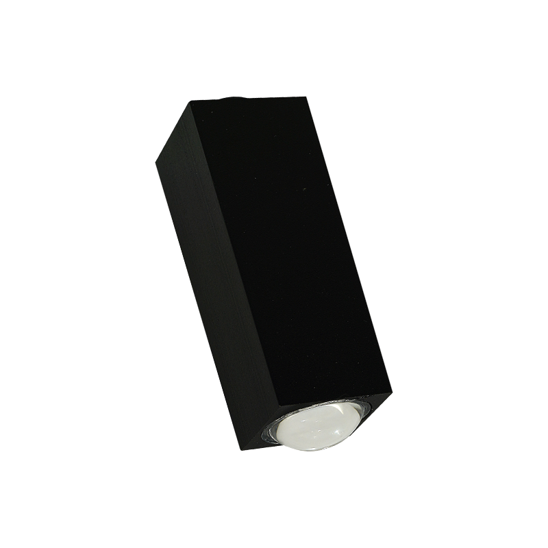 Aplique LED sobreponer rectangular 2W Luz cálida.