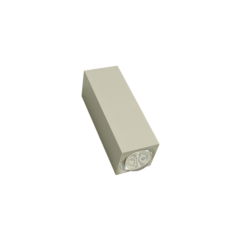 Led Shorter Wire Aplique LED (Shorter) sobreponer rectangular 1W luz cálida blanco.