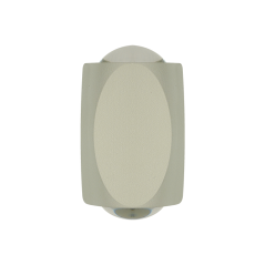 Aplique LED de sobreponer rectangular 2W Luz cálida.