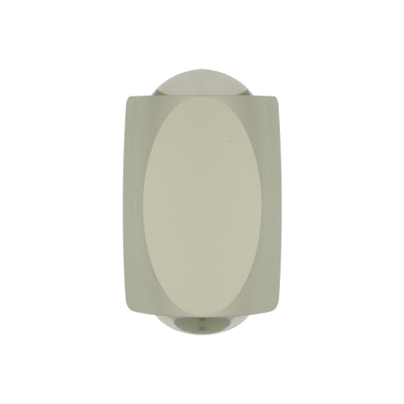 Aplique LED de sobreponer rectangular 2W Luz cálida.