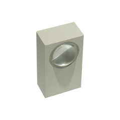 Aplique LED de sobreponer rectangular 2W Luz cálida.