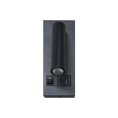 Aplique LED sobreponer con suiche 2W Luz cálida.