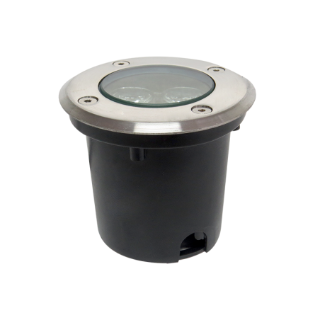 Luminaria LED tipo bala redonda 3W Luz cálida.