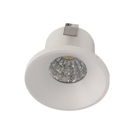 Luminaria LED COB redondo 3W Luz cálida.