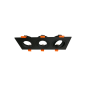 Cardan triple rectangular GU10 Negro (Sin bombilla). Cardan triple rectangular GU10 Negro (Sin bombilla).
