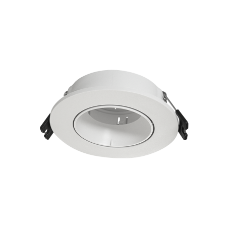 Downlight redonda blanca.