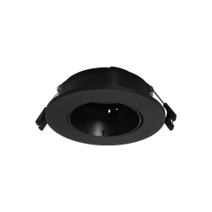 Downlight  redonda negro.
