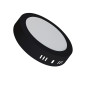 Panel  LED SMD Redondo de sobreponer color negro 12W 4000K Luz cálida.