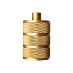 Portalámpara para bombillo LED base E27 Dorado.