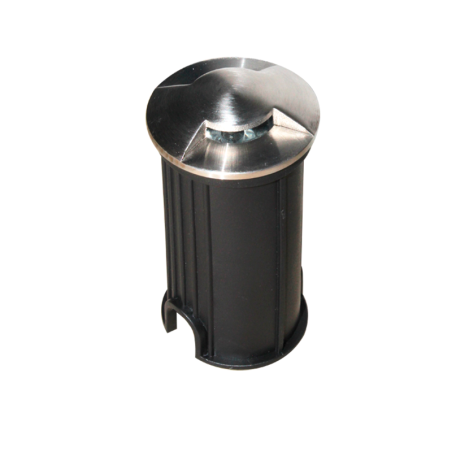 Luminaria LED simétrica tipo bala redondo doble salida de luz 1W Luz cálida.