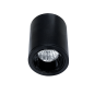 Luminaria LED 3W Luz cálida Negro.
