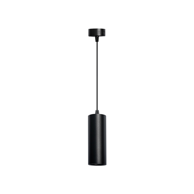 Lámpara Colgante Cilindro Negra GU10 LED