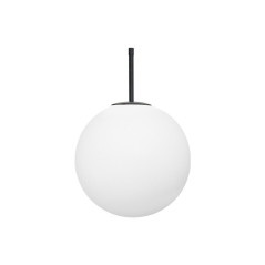 Lámpara Colgante Stick E27 Negra con Vidrio Smoky | Incluye LED