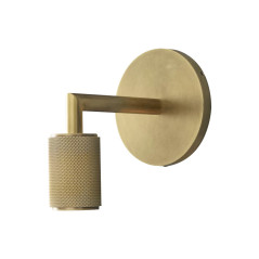 Lámpara Tipo Aplique Vintage de Pared E27 Dorado Mate