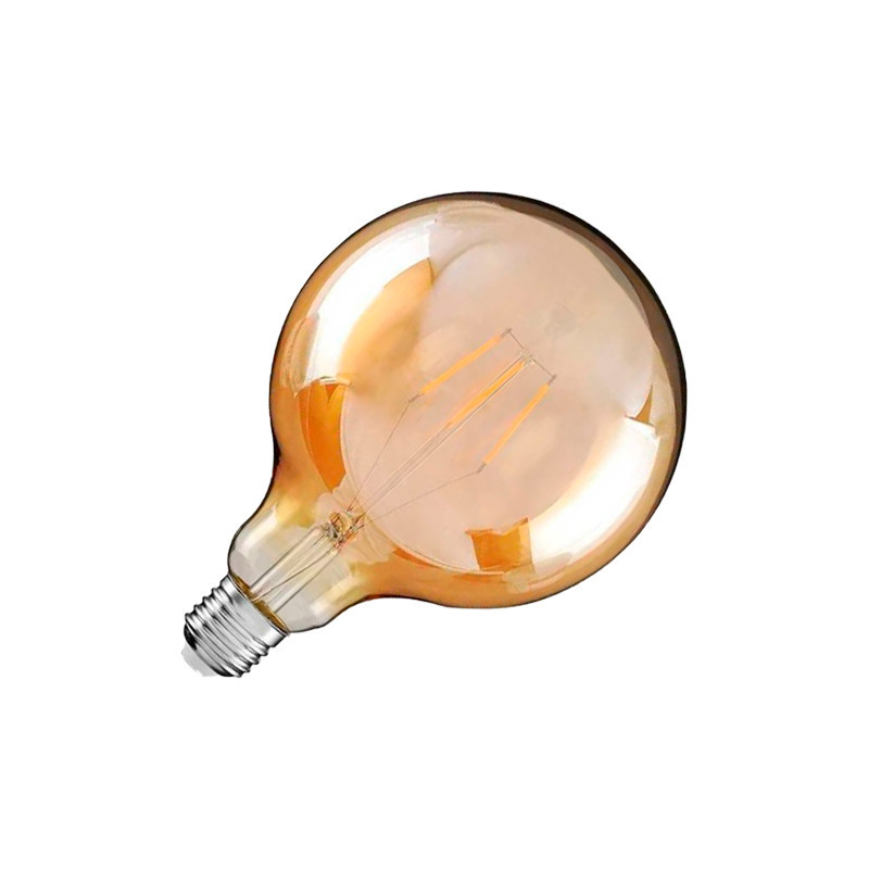 Bombillo Filamento LED COB E27 G80 Vintage Ámbar Luz Cálidad
