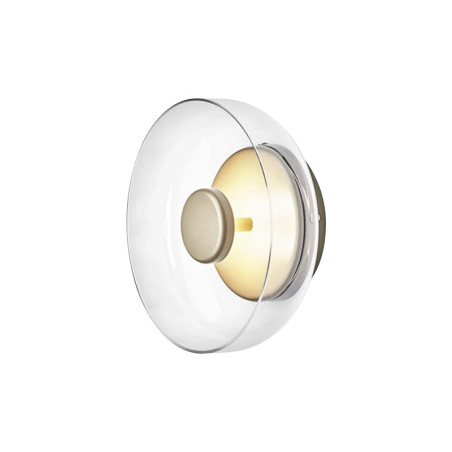 Lámpara Decorativa LED SMD 5W Luz Cálidad Oro Mate + Vidrio Ámbar