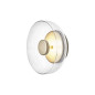 Lámpara Decorativa LED SMD 5W Luz Cálidad Oro Mate + Vidrio Ámbar