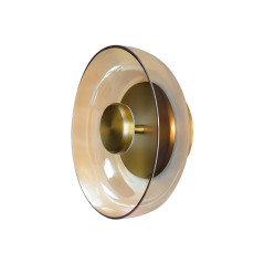 Lámpara LED 5W 3000K Oro Mate Vidrio Smoky