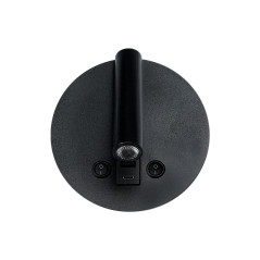 Luminaria LED Aplique 8W 3000K con USB Negro LAL351