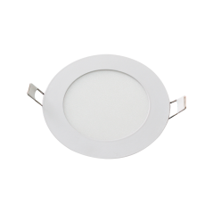 Panel LED SMD redondo de incrustar blanco 9W 4000°K Luz neutra.