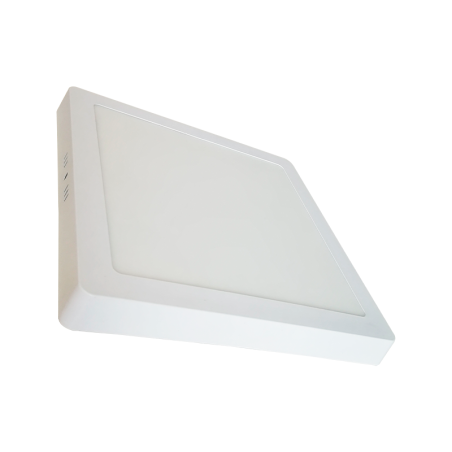 Panel LED SMD cuadrado sobreponer blanco 24W 6000°K Luz día.