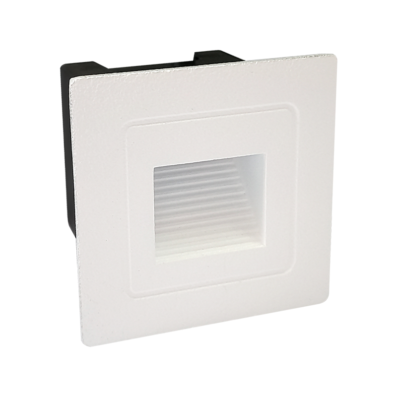 APLIQUE PARED INCRUSTAR CUADRADO 3W 3000K.