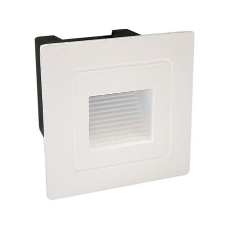 APLIQUE PARED INCRUSTAR CUADRADO 3W 3000K.